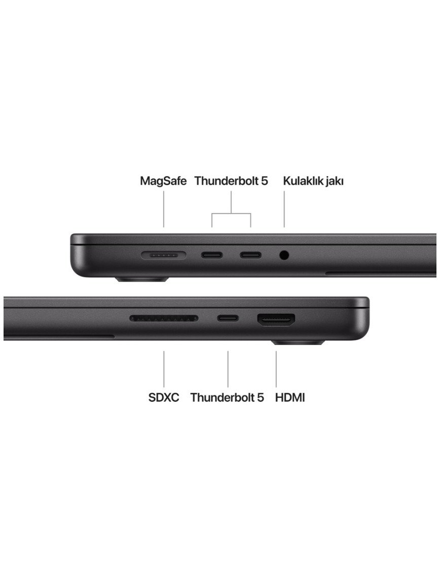 Apple MacBook Pro M4 Max 48GB 1TB SSD macOS 16" Taşınabilir Bilgisayar Uzay Siyahı MX313TU/A