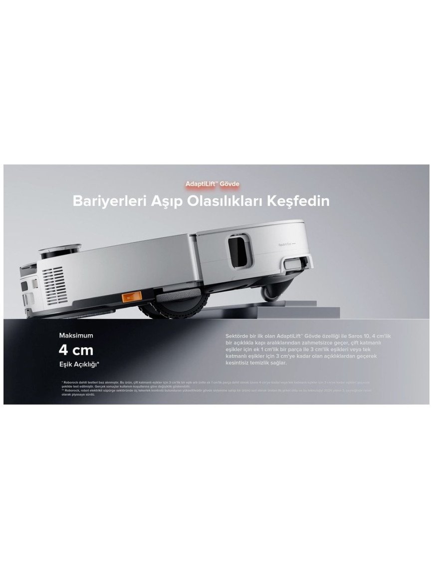 Roborock Saros 10 Akıllı Robot Süpürge