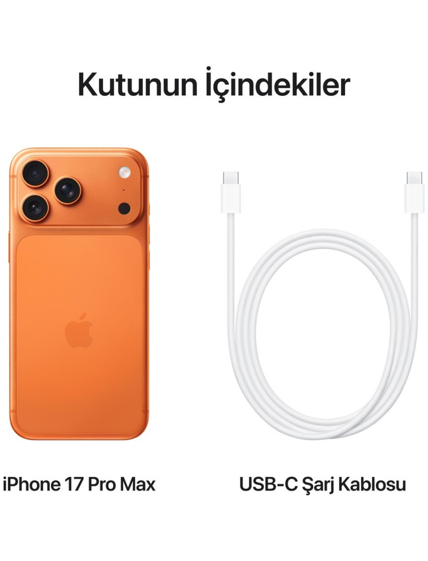 Apple iPhone 17 Pro Max 256 GB Kozmik Turuncu